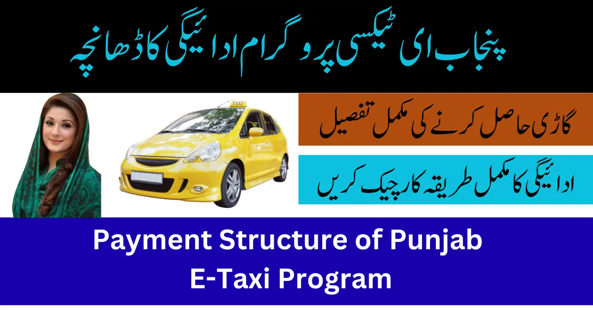 Payment Structure of Punjab E-Taxi Program