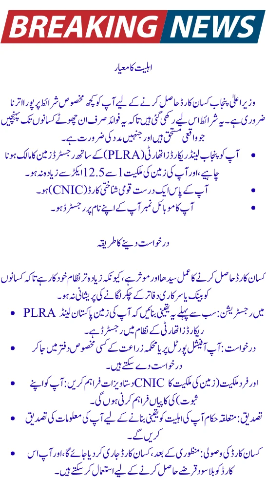 CM Punjab Kisan Card 2025: Registration, Eligibility Criteria & How To Apply