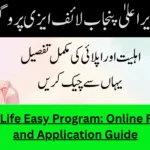 CM Punjab Life Easy Program: Online Registration and Application Guide CM Punjab Life Easy Program: Online Registration and Application Guide