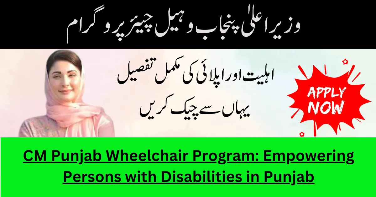 CM Punjab Wheelchair Program: Empowering Persons with Disabilities in Punjab