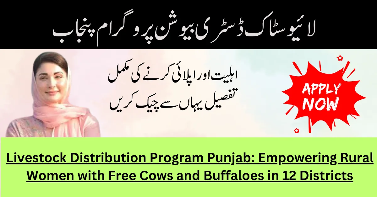 Livestock Distribution Program Punjab: Empowering Rural Women with Free Cows and Buffaloes in 12 Districts