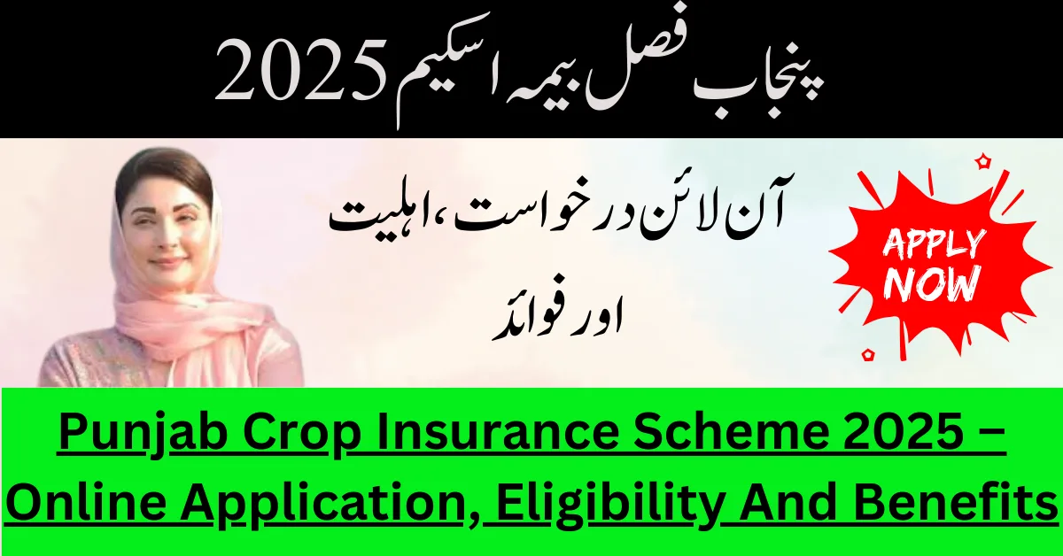 Punjab Crop Insurance Scheme 2025 – Online Application, Eligibility And Benefits