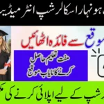 Punjab Honhaar Scholarship 2025 For Intermediate Students: Apply Now