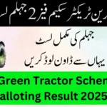 Jhelum Green Tractor Scheme Phase 2 Balloting Result 2025